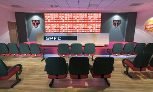Sala de imprensa São Paulo Futebol Clube no Moumbi AMBEV